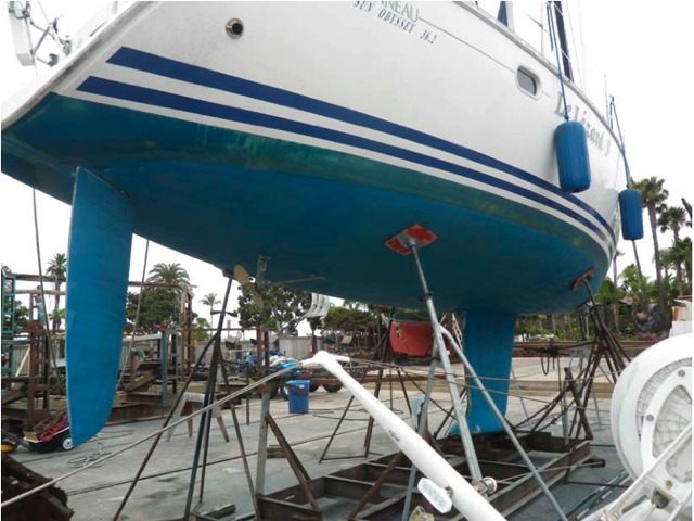 Jeanneau Sun Odyssey 36.2 Hull, Rudder and Keel