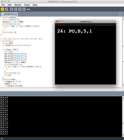 Microcontroller Synthesizer on What Follows Is The Super Simple Test Software Written In Processing